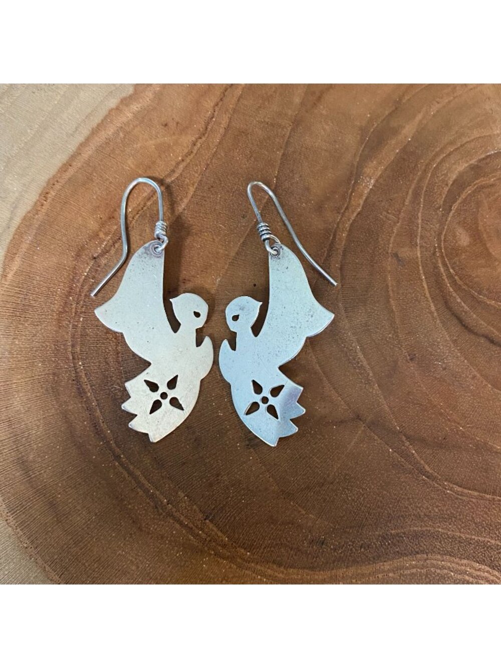 RETIRED James Avery Angel Dangle Earrings, Sterling Silver